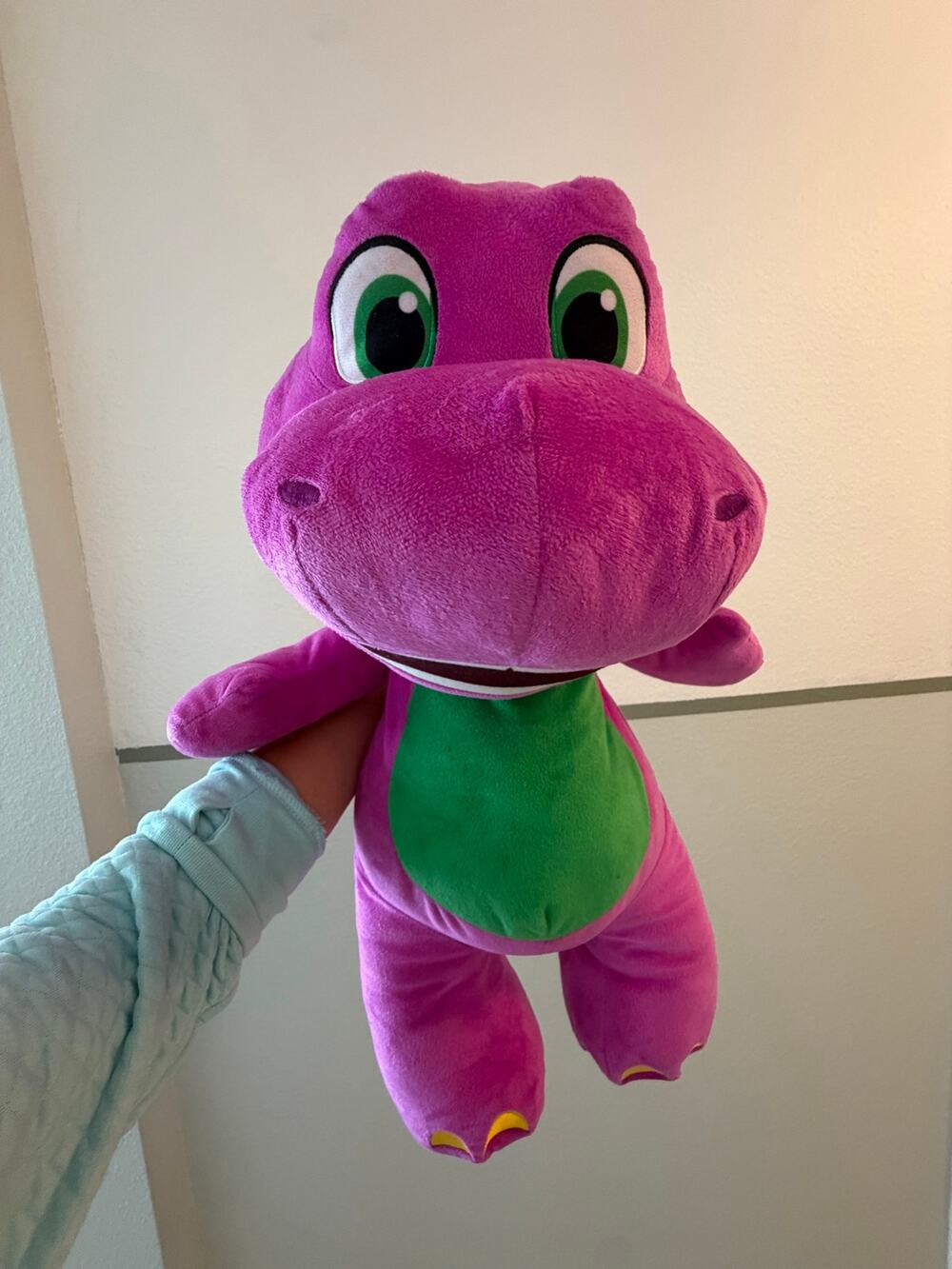 Fisher-Price Barney’s World Jumbo 24” Purple Dinosaur Plush 2024